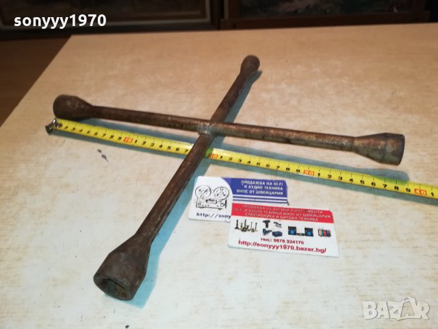 КЛЮЧ ЗА ГУМИ-КРЪСТАЧКА 17-19-21-22мм-ГЕРМАНИЯ 1012211208, снимка 3 - Аксесоари и консумативи - 35093210