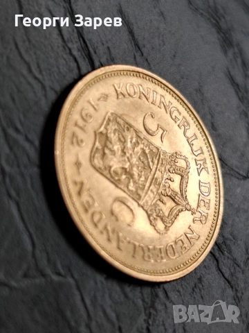 Златна монета,5 гулдена 1912 год, злато, тегло 3.36 гр, проба 900/1000, снимка 15 - Нумизматика и бонистика - 54210886