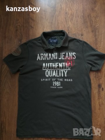 armani jeans - страхотна мъжка тениска, снимка 4 - Тениски - 37430092