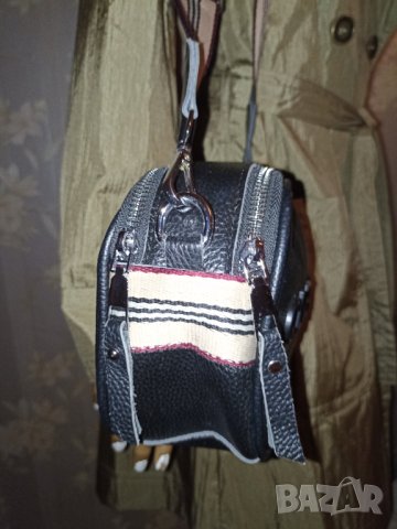 CLENAH-Черна малка кожена чанта, снимка 5 - Чанти - 42870834