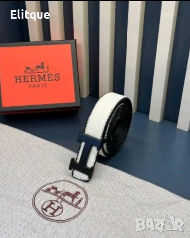 колани от естествена кожа в кутия hermes 3cm, снимка 3 - Колани - 53216783