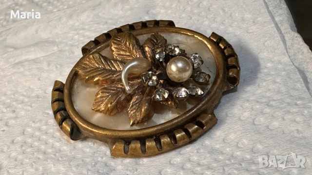 Антична брошка, късен Викториански период (1885–1905), снимка 2 - Антикварни и старинни предмети - 53254676