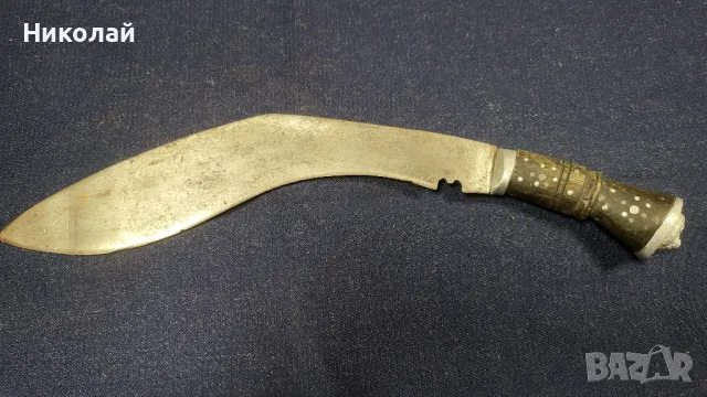 Голям нож кукри, снимка 2 - Антикварни и старинни предмети - 48382363