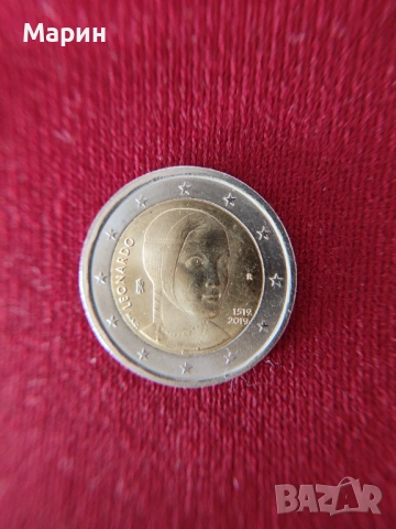 РЯДКА и КРАСИВА монета Leonardo- 2 евро от 2019г., снимка 4 - Нумизматика и бонистика - 53258593