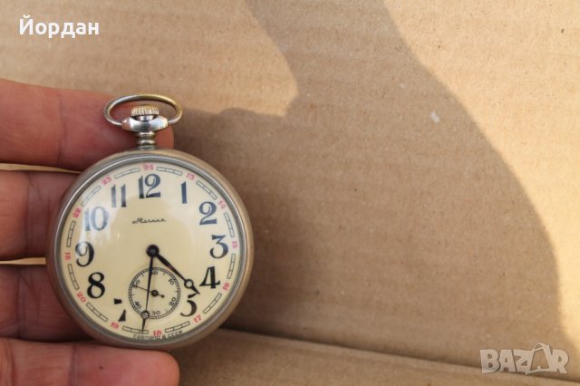 СССР джобен часовник ''Молния'' 50 мм, снимка 7 - Антикварни и старинни предмети - 42291046