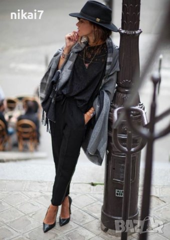 Дамска шапка с периферия и кожено коланче от материя която не се мачка, снимка 10 - Шапки - 42065737