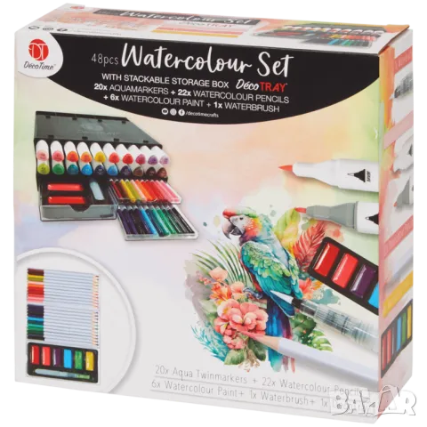 Комплект акварел DécoTime 48 части 