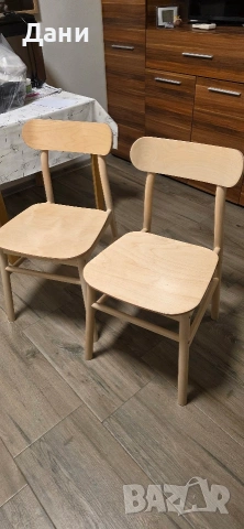 Дървен стол - IKEA RONNINGE, снимка 4 - Столове - 54337043