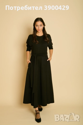 Памучна Миди Рокля - Stella, снимка 4 - Рокли - 52184092