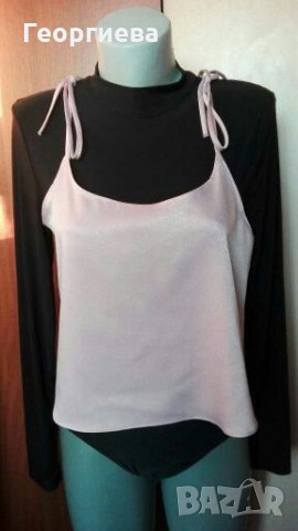 Красив луксозен потник Bik Bok, пепел от рози🍀👗M/L,L🍀👗арт.604