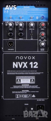 NOVOX NVX12 активна тонколона 700W с вграден bluetooth, снимка 3 - Тонколони - 42251725