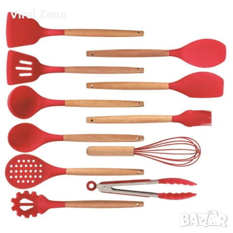 Комплект 12 части кухненски прибори със стойка Cheffinger , снимка 16 - Прибори за хранене, готвене и сервиране - 53239718