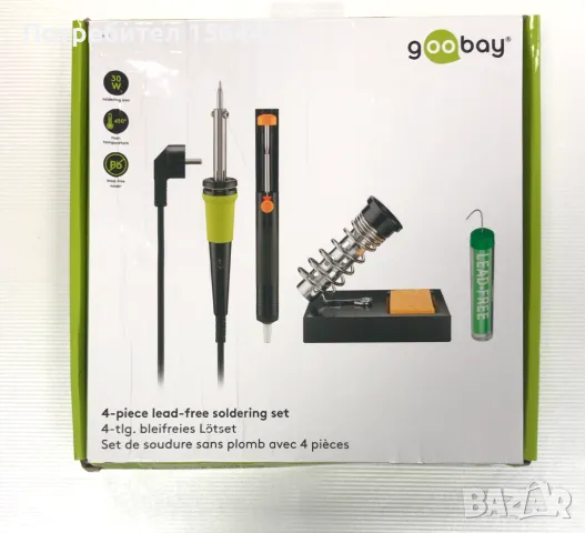 Комплект електрически поялник 30W, внос от Германия. , снимка 4 - Поялници и запояване - 19298272