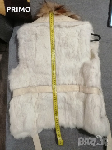 Дамски елек от естествен заешки косъм, снимка 12 - Елеци - 52108670