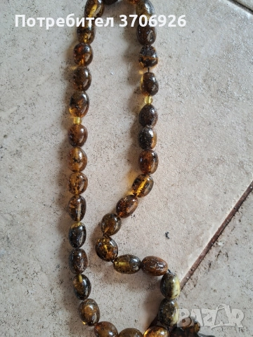 голяма кехлибарена броеница, снимка 3 - Антикварни и старинни предмети - 52769778