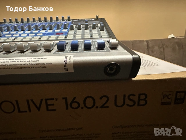 Продавам миксер Presonus StudioLive 16.0.2 USB, снимка 11 - Други - 53035373