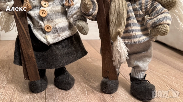 Винтидж двойка скиори– Норвегия., снимка 3 - Колекции - 52516604