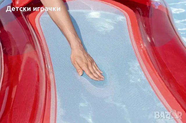 Надуваем дюшек BESTWAY, мрежесто дъно, 160x84 см, PVC, син/червен, снимка 3 - Надуваеми играчки - 49927866