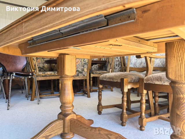 Разтегателна трапезна маса , снимка 4 - Маси - 52969444