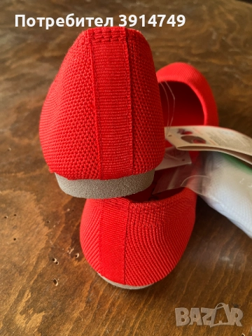 Обувки, леки, плътен здрав текстил, гумена подметка, червени, 38 *НОВИ*, снимка 3 - Дамски ежедневни обувки - 51606401