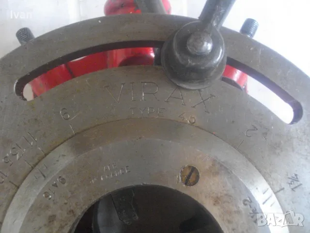 VIRAX Type 45 ПРОФИ РЪЧНА ЩАНЦА РЕЗБОНАРЕЗНА МАШИНА ЗА ДЯСНА И ЛЯВА РЕЗБА НА ТРЪБИ ДО 1 1/4" , снимка 3 - Други инструменти - 49668408