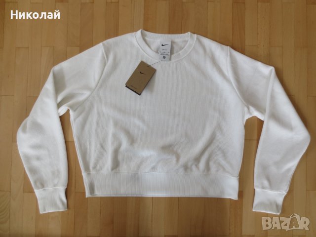 Nike Dri-FIT Victory Women Crew Top White блуза, снимка 3 - Блузи с дълъг ръкав и пуловери - 40696964