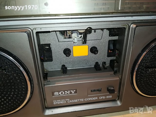 sony gfs-55s made in japan 2510221105, снимка 5 - Радиокасетофони, транзистори - 38445366