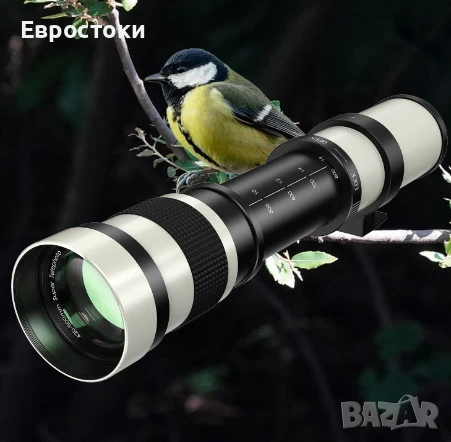 BENOISON 420-800 мм F8.3-16 супер телеобектив с вариометър и ръчно фокусиране, с адаптерен пръстен , снимка 7 - Обективи и филтри - 50841332