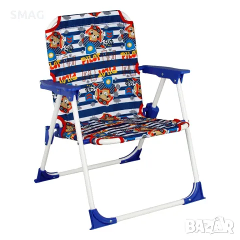 Детски метален сгъваем стол Blue Teddy Bear 37x35x46см S_1224222