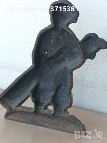 Чугунена фигура - голф играч, снимка 3 - Колекции - 52109123