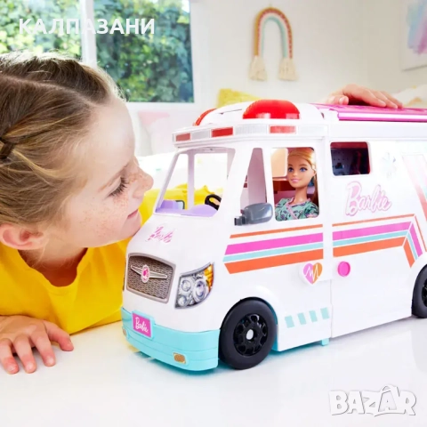 BARBIE CAREERS Комплект за игра Мобилна клиника HKT79, снимка 2 - Коли, камиони, мотори, писти - 51983589