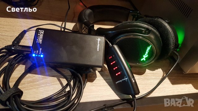 Геймърски слушалки Sharkoon X-Tatic True 5.1, снимка 2 - Слушалки за компютър - 31486102