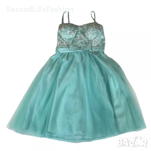 Парти бална рокля с дантела мини официална коктейлна размер M-L 