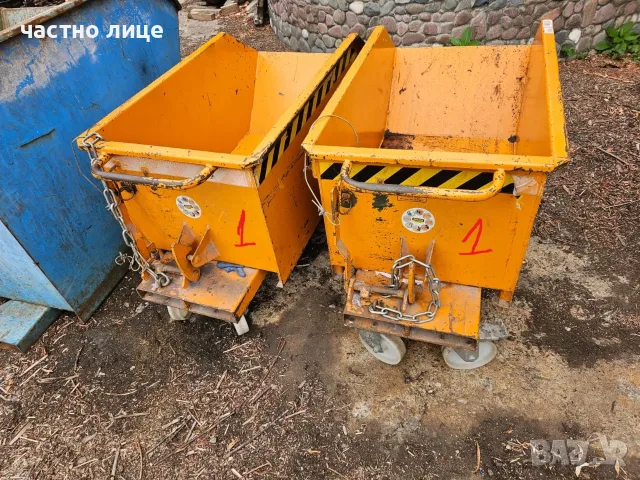 Продавам Кофи / контейнери за мотокар , челен товарач, снимка 6 - Други машини и части - 53540069
