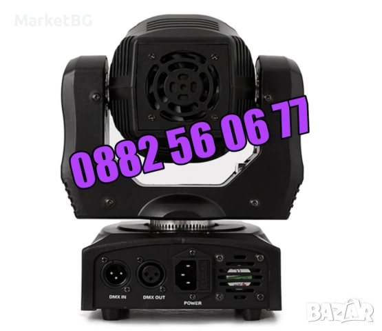 Дискотечен прожектор със 7 диода, прожектор движеща се глава, Moving Head с лазер, снимка 5 - Декорация за дома - 52776930