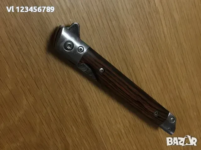 Сгъваем нож M390 - 78х194 (5) - острие ” танто+дамаск”, снимка 2 - Ножове - 50687875