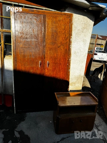 Старинни Автентични мебели Маса Гардероб Бюфет Нощно шкафче врати, снимка 14 - Антикварни и старинни предмети - 53896861