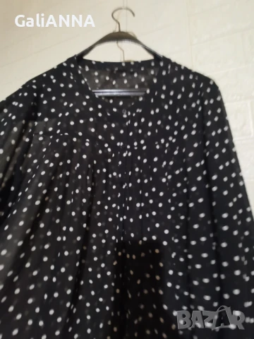 СТРАХОТНА ТУНИКА–РИЗА ЕФЕКТЕН ДЕСЕН 3XL-4XL, снимка 6 - Ризи - 50803028