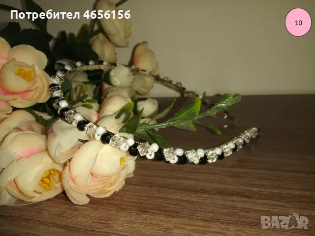 Диадеми с перли и кристали 4 €, снимка 10 - Аксесоари за коса - 56543709