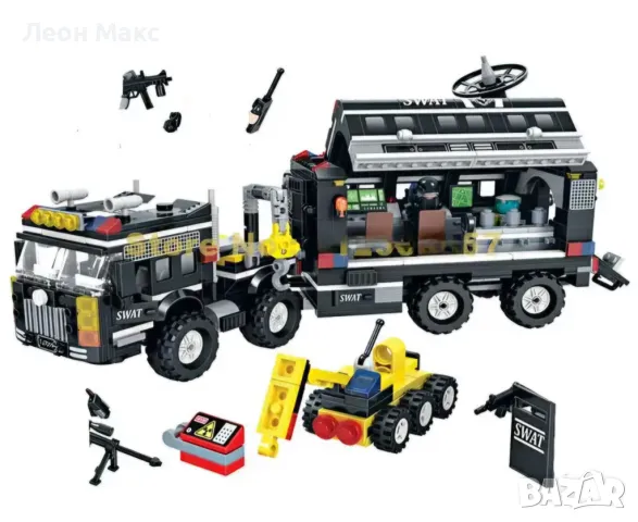 Конструктор Полицейска станция SWAT 842ч 6+, снимка 3 - Конструктори - 48243719