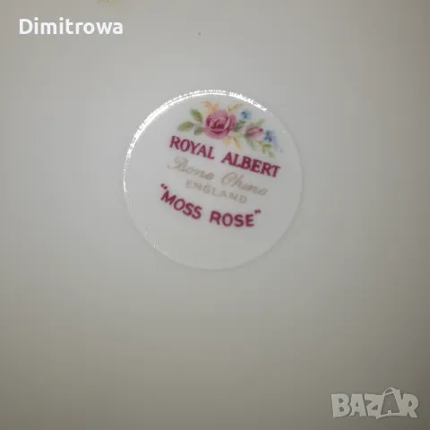 Троен сет ROYAL ALBERT СЕРИЯ MOSS ROSE, снимка 6 - Антикварни и старинни предмети - 47828909