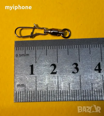 20 броя вирбел с карабина на лагерче, снимка 4 - Такъми - 49264063