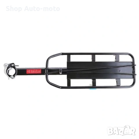 Багажник за велосипед–алуминиева сплав, Черен, снимка 7 - Аксесоари за велосипеди - 54241042