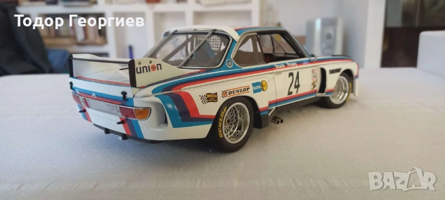 BMW CSL Minichamps 1:18, снимка 5 - Други ценни предмети - 54323213