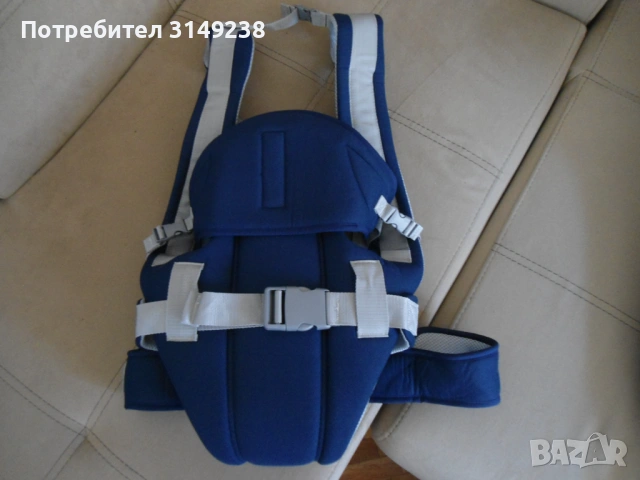 Раница за носене на бебе с качулка-тип кенгуру