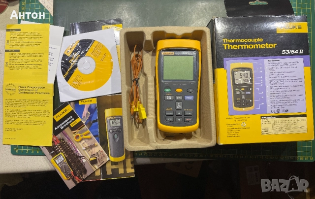 FLUKE 54 II контактен цифров термометър с 2 сонди - НОВ, снимка 2 - Друга електроника - 52874522