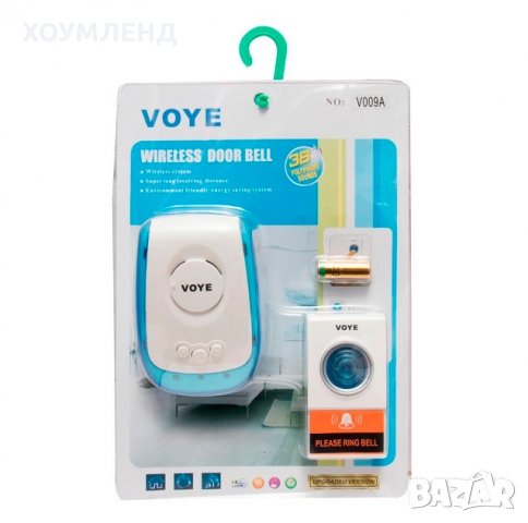 Безжичен Wireless звънец за врати VOYE V009A, снимка 1