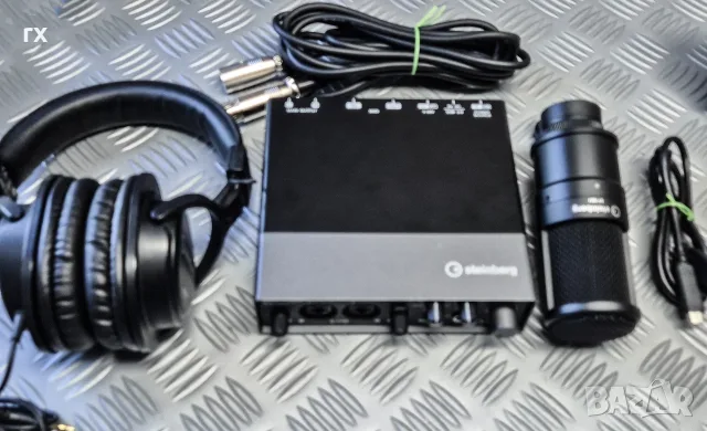 Комплект за звукозапис Steinberg UR22C Recording Pack (Аудио интерфейс, Микрофон, Слушалки, снимка 3 - Ресийвъри, усилватели, смесителни пултове - 55877597
