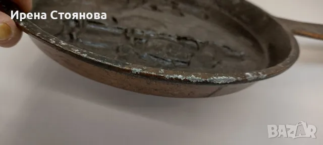 Винтидж, декоративен тиган с медно покритие., снимка 4 - Антикварни и старинни предмети - 48176532