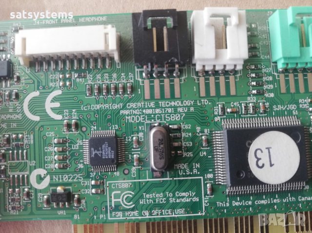 Звукова карта Creative Labs CT5807  PCI, снимка 6 - Други - 31941484